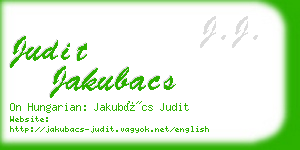 judit jakubacs business card